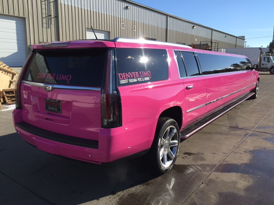 pink cadillac limousine denver